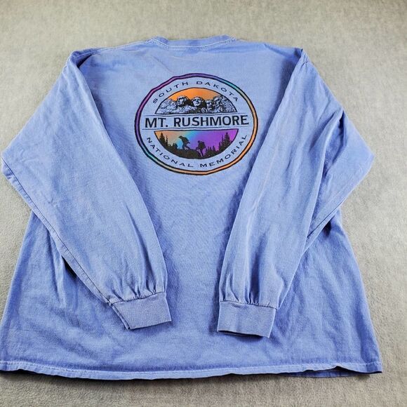 Mt. Rushmore Shirt Mens 2XL Blue South Dakota Memorial Graphic Tee - Picture 7 of 11